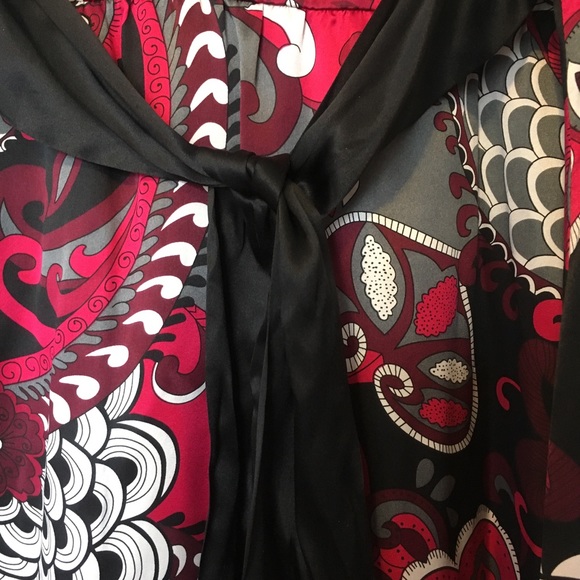 NWT 100% Silk Pink and Black High Waist Dress - Picture 6 of 13